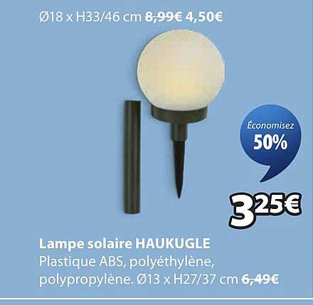 Lampe solaire HAUKUGLE