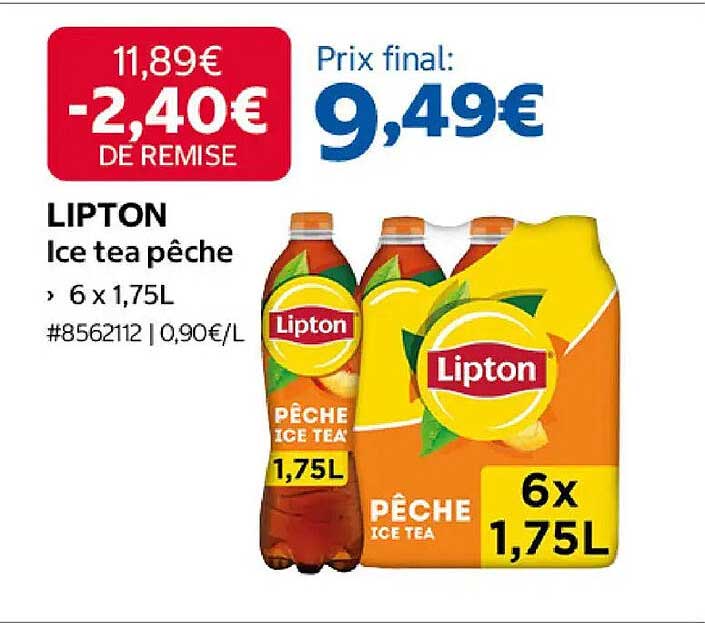 LIPTON Ice tea pêche