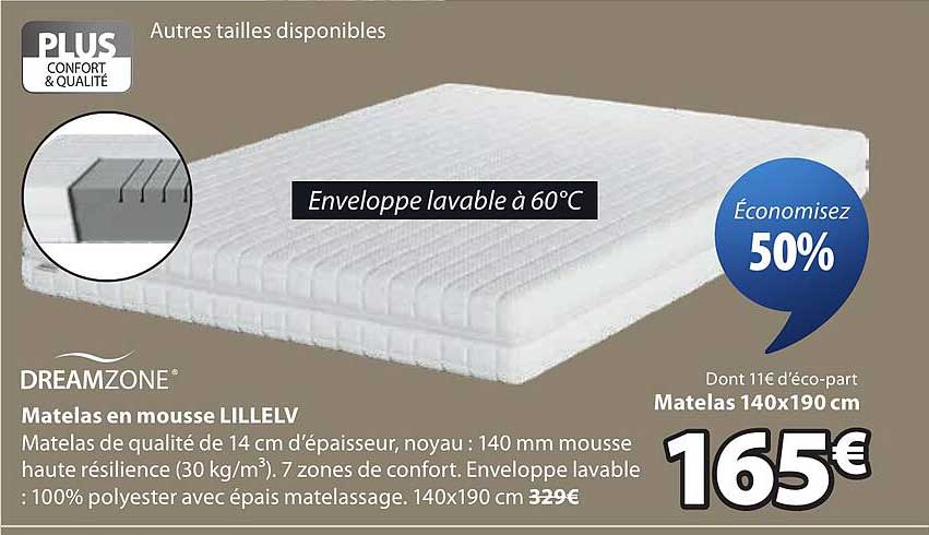 Matelas en mousse LILLEV