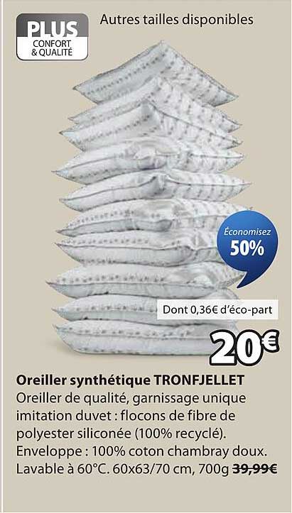 Oreiller synthétique TRONFJELLET