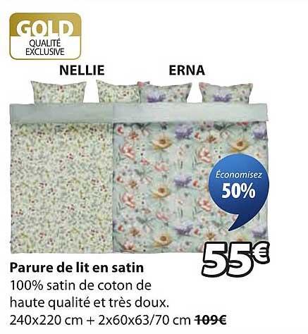 Parure de lit satin