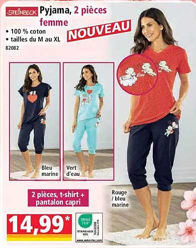 Pyjama, 2 pièces femme