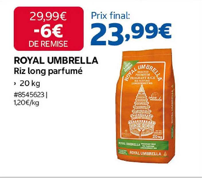 ROYAL UMBRELLA Riz long parfumé