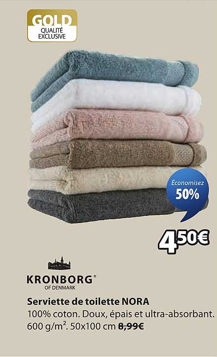 Serviette de toilette NORA