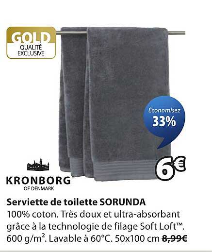 Serviette de toilette SORUNDA