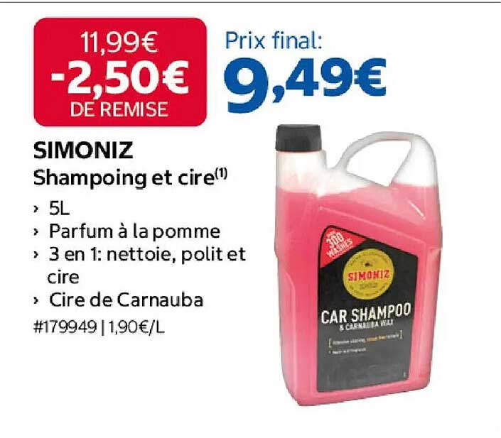 SIMONIZ Shampoing et cire