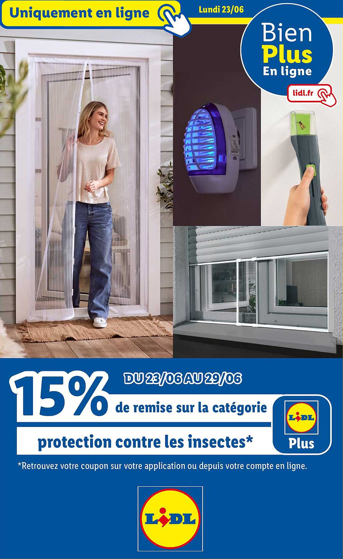 15% de remise sur la catégorie protection contre les insectes