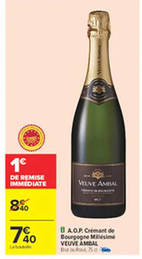 A.O.P. Crémant de Bourgogne Millésimé VEULE AMBAL