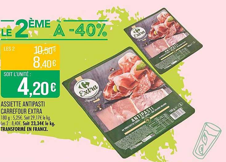 ASSIETTE ANTIPASTI CARREFOUR EXTRA
