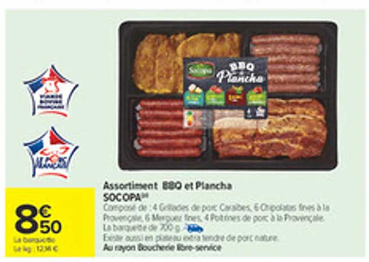 Assortiment BBQ et Plancha SOCOPA