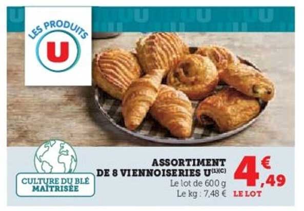 ASSORTIMENT DE 8 VIENNOISERIES U