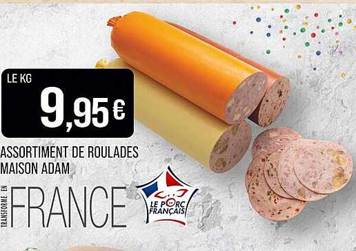 ASSORTIMENT DE ROULADES MAISON ADAM