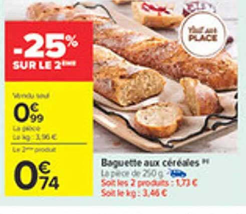 Baguette aux céréales