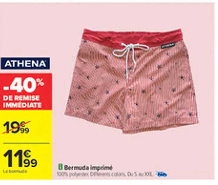 Bermuda imprimé Athena