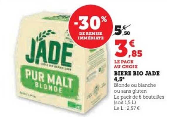 BIERE BIO JADE 4,5°