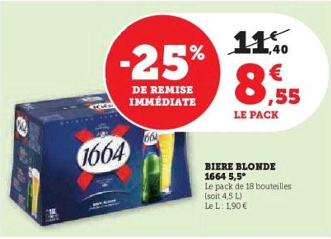 BIERE BLONDE 1664 5,5°