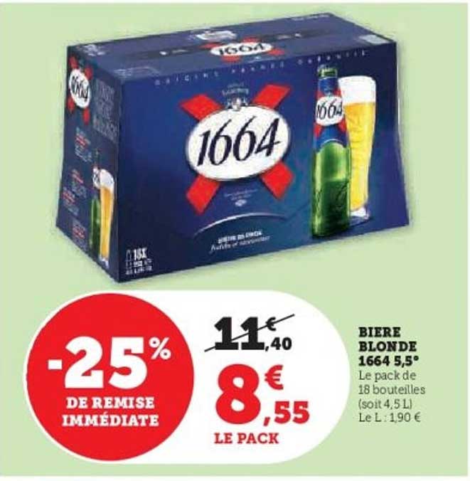 BIERE BLONDE 1664 5,5°