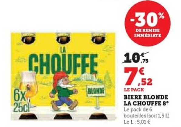 BIERE BLONDE LA CHOUFFE 8°