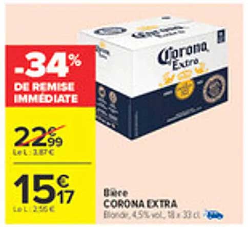 Bière CORONA EXTRA
