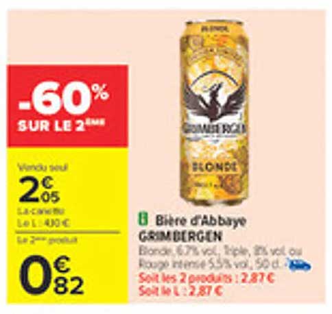 Bière d'Abbaye GRIMBERGEN