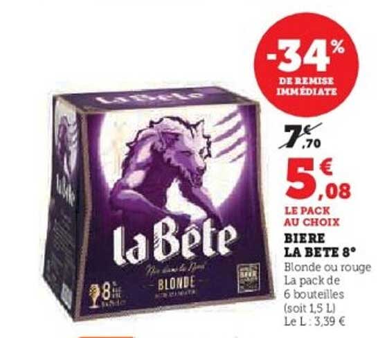Bière La Bête 8°