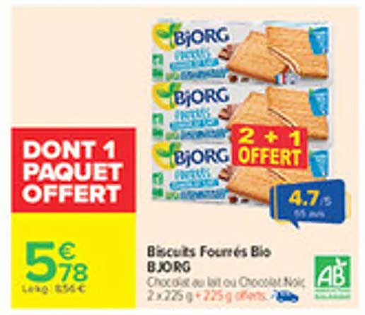 Biscuit Fournés Bio BJORG