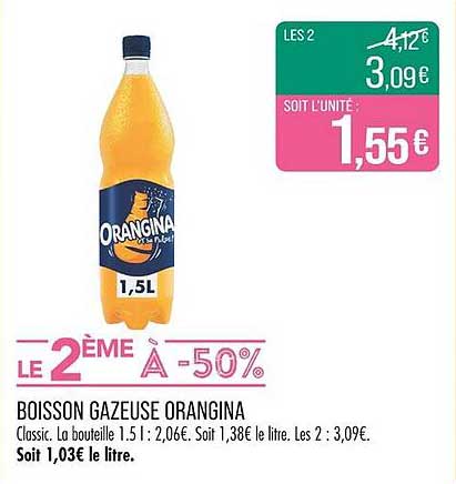 BOISSON GAZEUSE ORANGINA