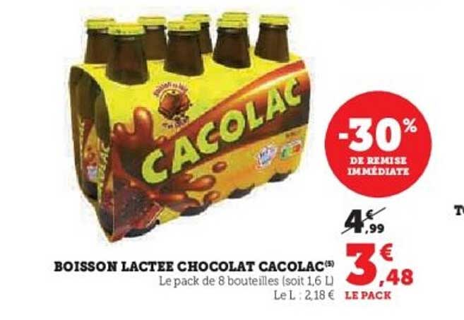 BOISSON LACTEE CHOCOLAT CACOLAC