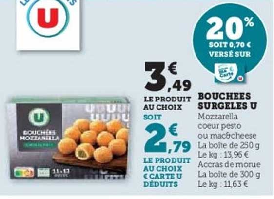 BOUCHÉES SURGELÉES U