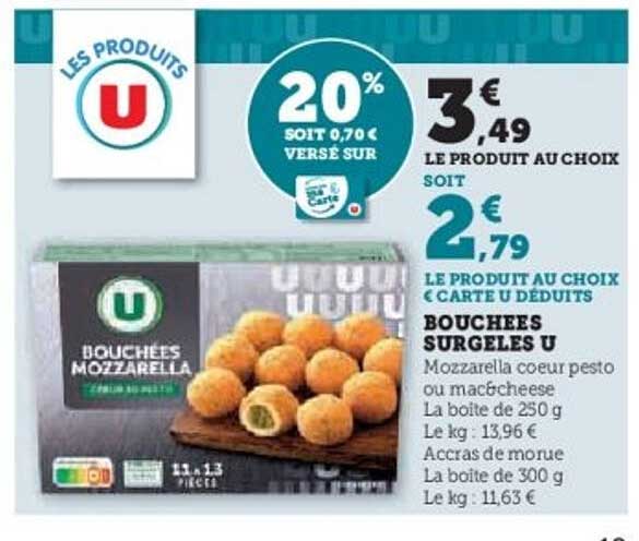 BOUCHEES SURGELES U