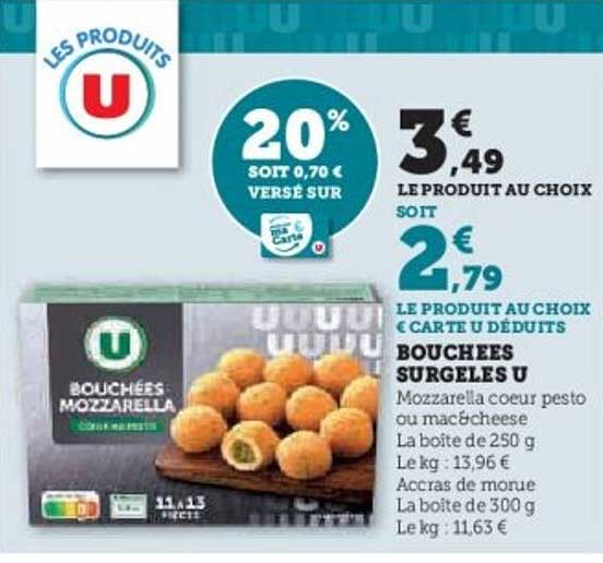 BOUCHÉES SURGELÉS U