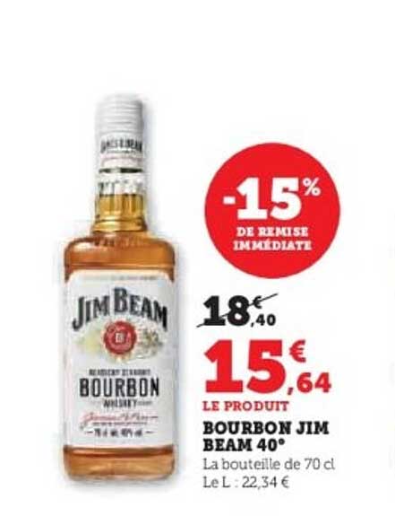 BOURBON JIM BEAM 40°