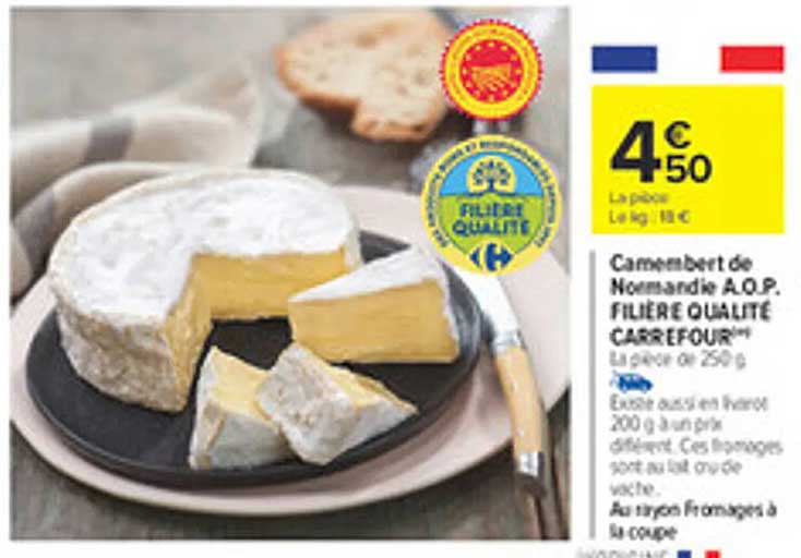 Camembert de Normandie A.O.P. FILIÈRE QUALITÉ CARREFOUR