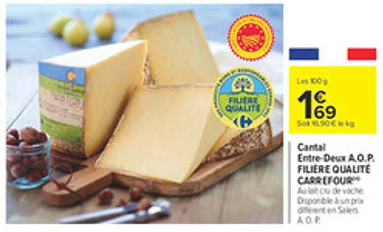 Cantal Entre-Deux A.O.P. FILIÈRE QUALITÉ CARREFOUR
