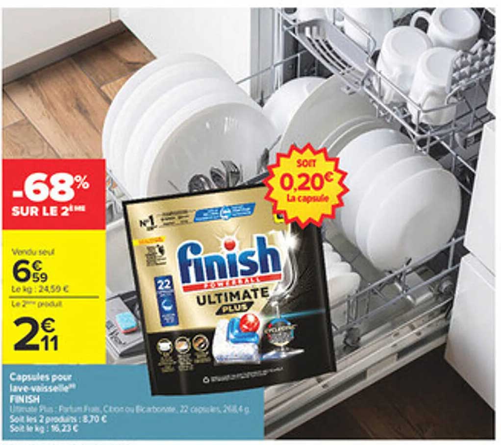 Capsules pour lave-vaisselle FINISH Ultimate Plus
