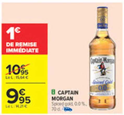 CAPTAIN MORGAN Spiced Gold 0,0 % 70 cl