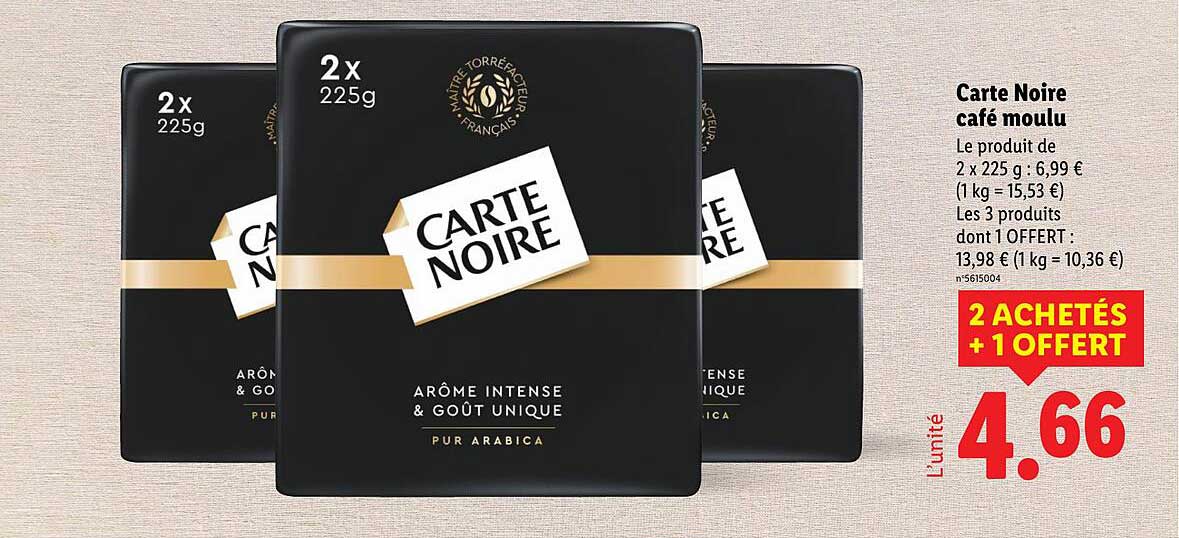 Carte Noire café moulu