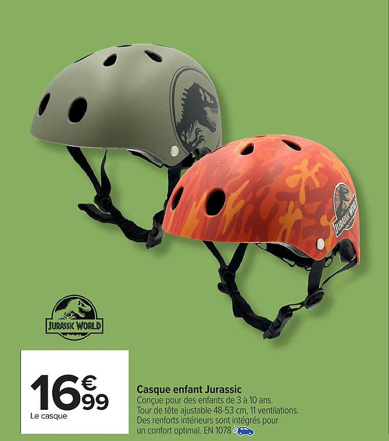 Casque enfant Jurassic