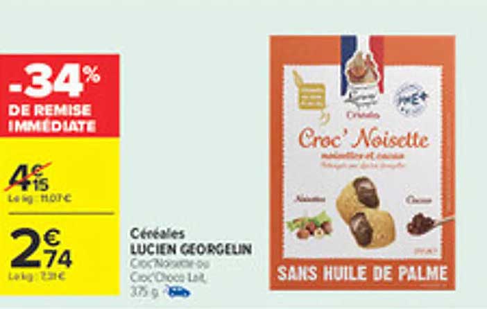 Céréales LUCIE GEORGELEIN Croc' Noisette