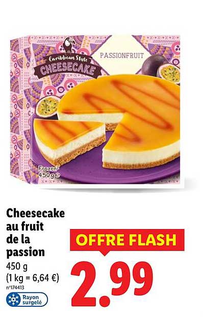 Cheesecake au fruit de la passion