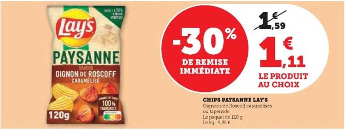 CHIPS PAYSANNE LAY'S