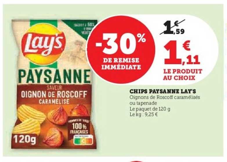CHIPS PAYSANNE LAY’S