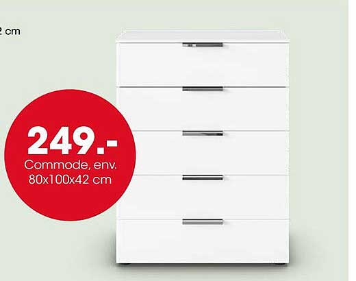 Commode, env. 80x100x42 cm