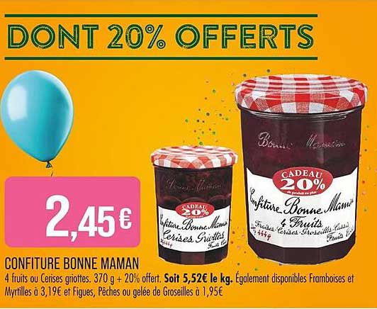 CONFITURE BONNE MAMAN