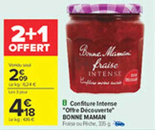Confiture Intense "Offre Découverte" BONNE MAMAN