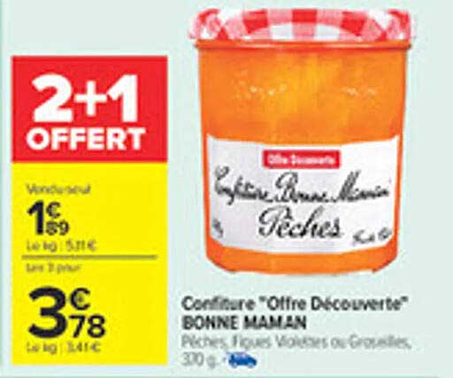 Confiture "Offre Découverte" BONNE MAMAN