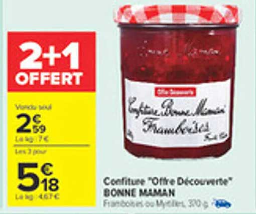 Confiture "Offre Découverte" BONNE MAMAN