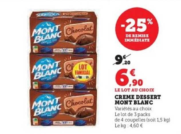 CREME DESSERT MONT BLANC