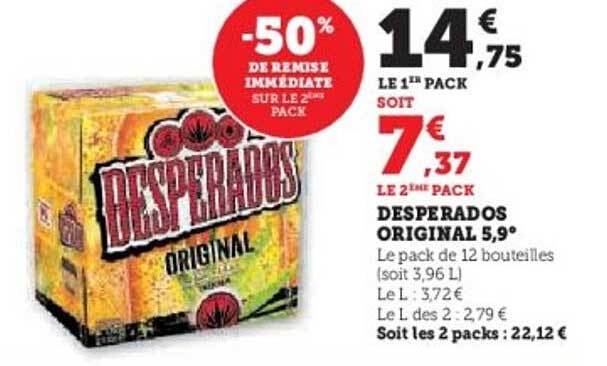 DESPERADOS ORIGINAL 5,9°