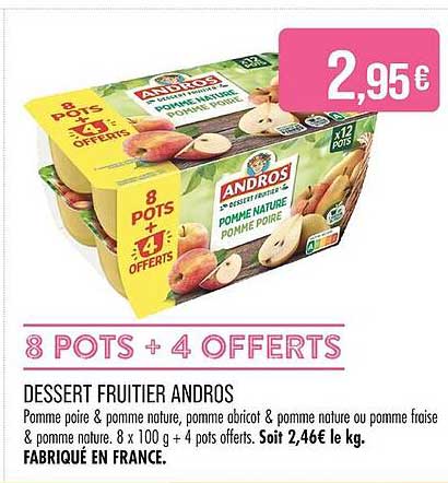 DESSERT FRUITIER ANDROS